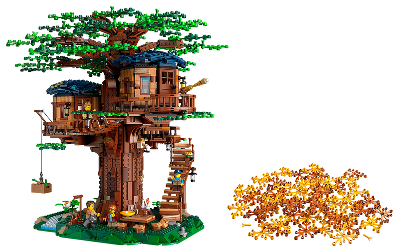 Illustration for article titled The New Lego Ideas Treehouse Has Leaves Made Of Real Plants